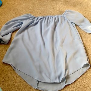 NWOT Baby blue blouse